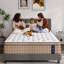 Très grand matelas hybride de 14 pouces avec mousse viscoélastique imprégnée de gel et ressorts ensachés pour un confort et un soutien supérieurs