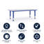 Goddard Plastic Adjustable Height Kids Activity Table-12161677