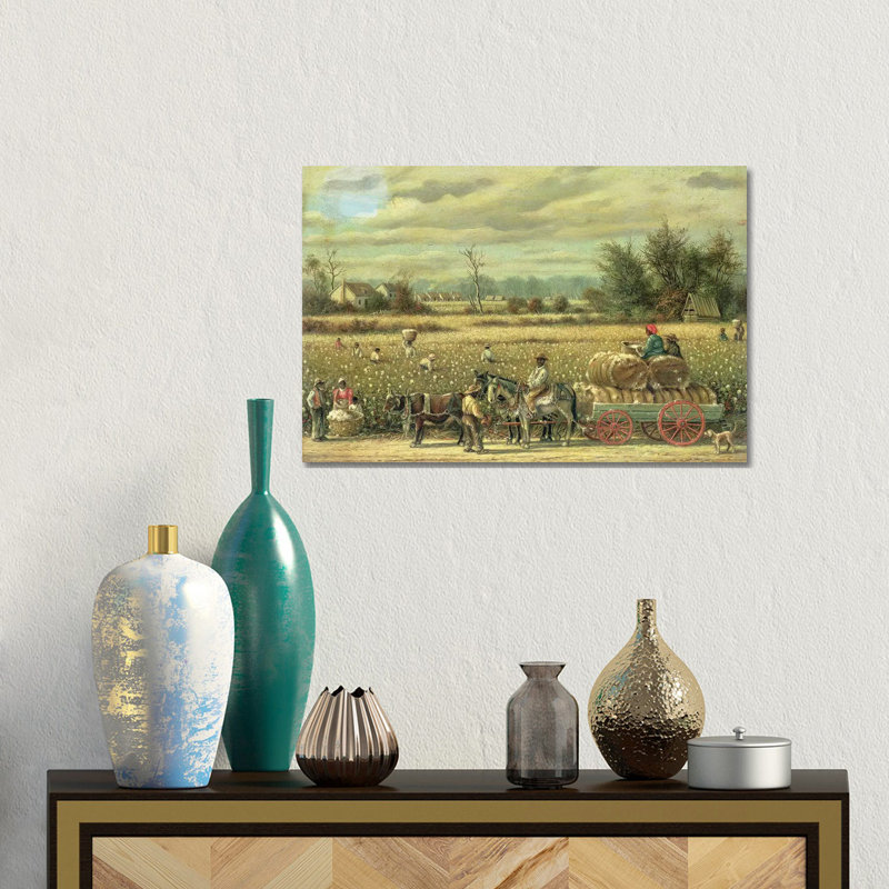 Picking Cotton - Gallery-Wrapped Canvas Giclée, 12" H x 18" W