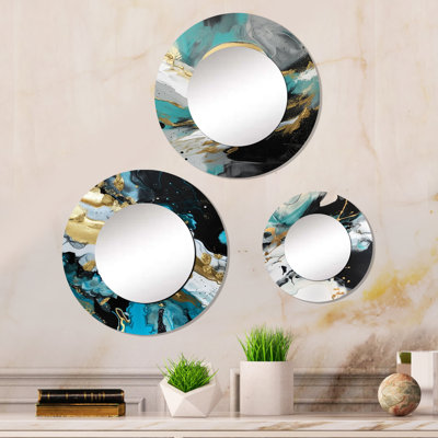 Ellmary Metal Round Mirror