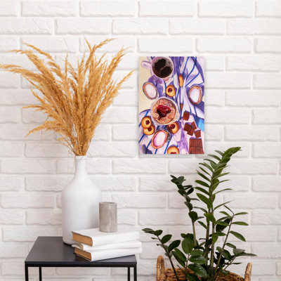 Cozy Morning Pastries Contemporary Wall Art