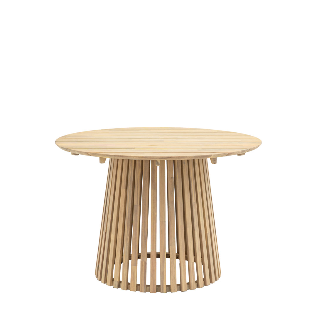 Acacia Round Solid Wood Dining Table