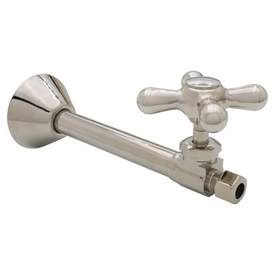 Poignée en croix droite à passage en croix 1/2 po x 3/8 po de diamètre extérieur