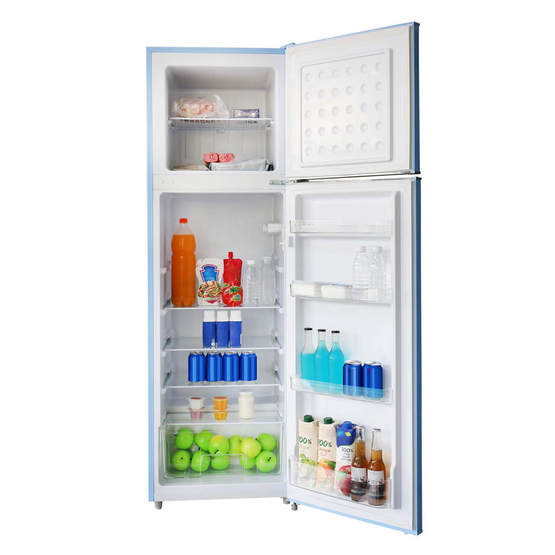Arctic Chef 10 Cu. Ft. Retro Refrigerator, Top Mount Apartment-Size Fridge, Blue