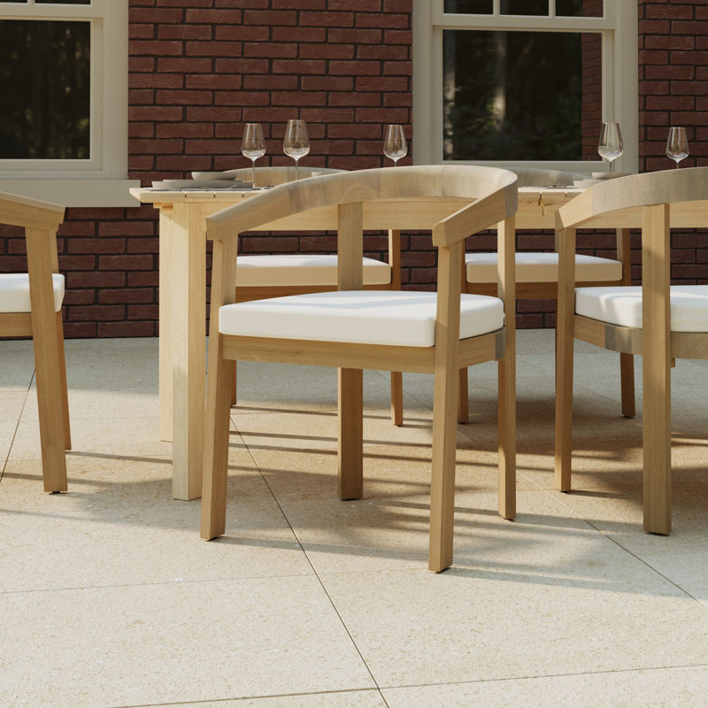 Outdoor Patio Dining Armchair with Cushion