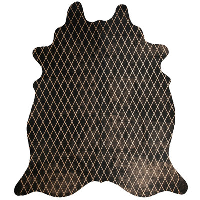 Arlequin Hide Cowhide Geometric Area Rug