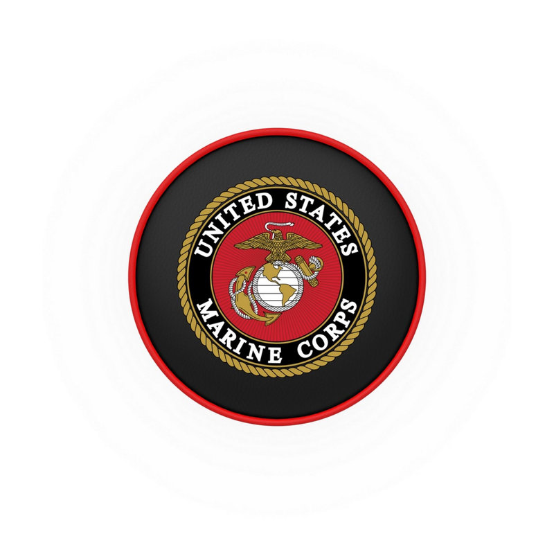 US Military Swivel Counter & Bar Stool, United States Marine Corps, Counter Stool (25" Seat Height)