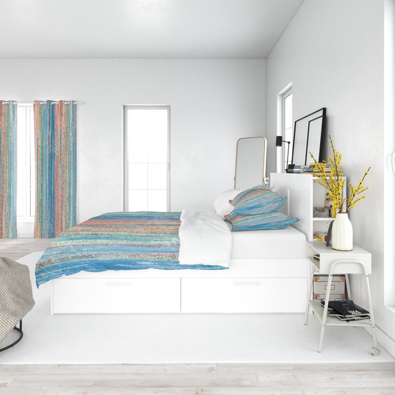 Striped Duvet Cover, King Duvet Cover + 2 King Pillowcases