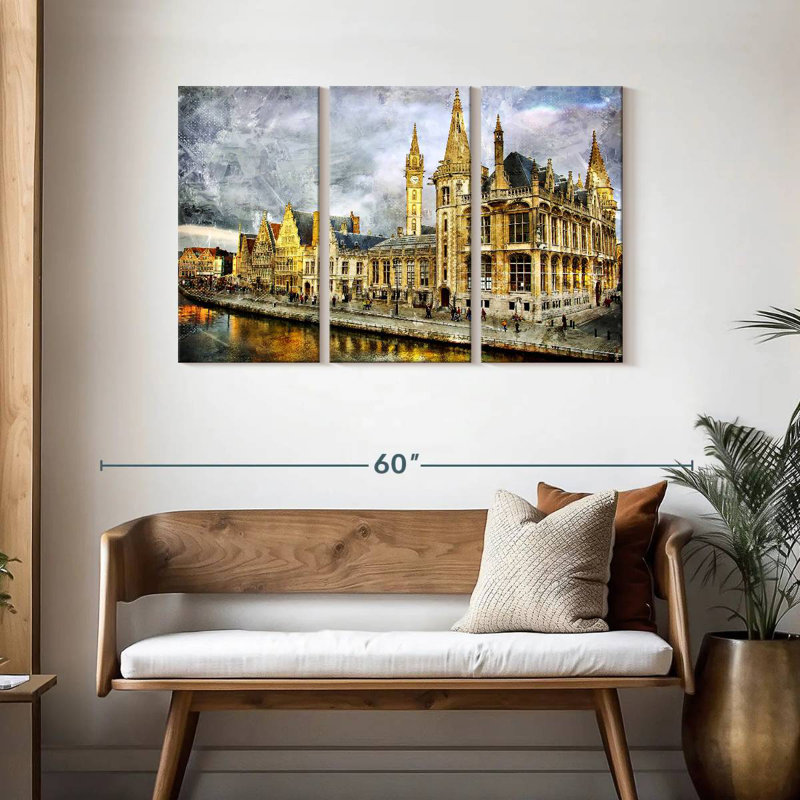 Ghent Landmark, H 28 po x l 45 po