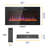 Luxury LED Slim Design Electric Fireplace Insert with Log & Crystal Embers-1978184568