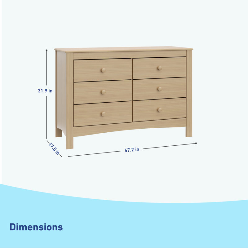 Noah 6 Drawer Double Dresser