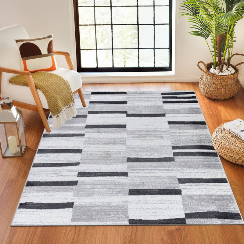 Beyanka Abstract Machine Tufted Area Rug, Rectangle 160 x 220 cm