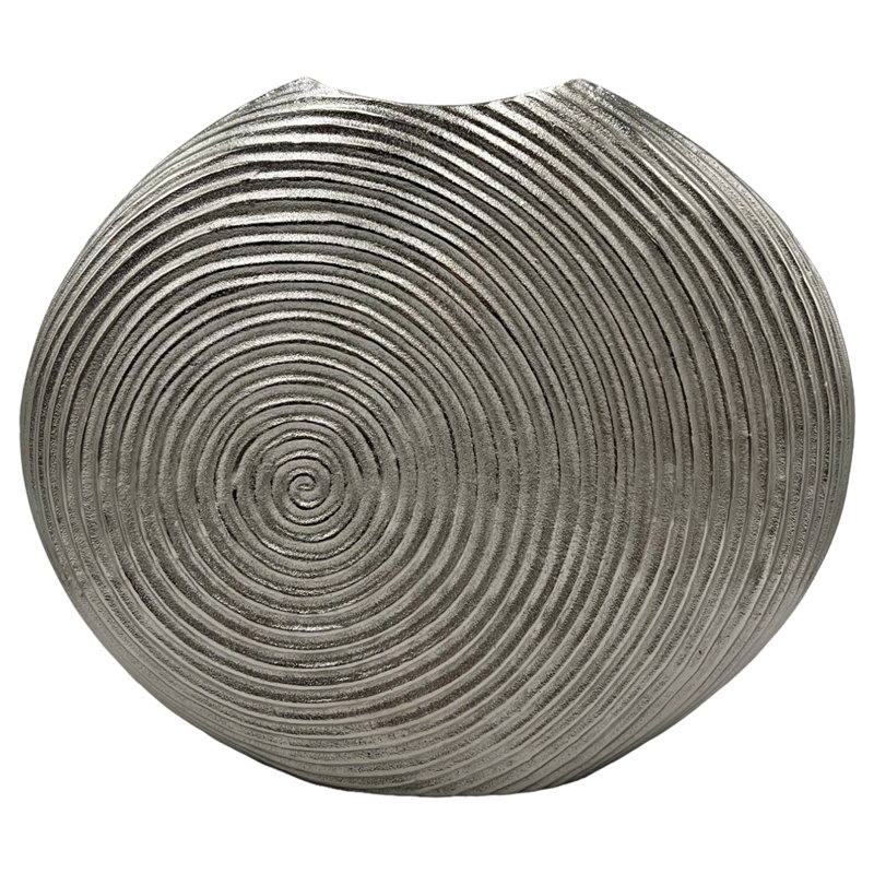 Pot Khairun, Argent, H 17 po x l 20 po x P 3,5 po