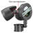 2 - Head LED Hardwired Dusk to Dawn Outdoor Security Flood Light with Motion Sensor-49969304