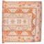 Tapis unique beige / rouille 8 po x 12 pi 2 po