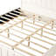 Lit à rayures moderne, minimaliste et élégant en tissu, beige, très grand-1831773170