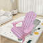 Chaise Adirondack d'extérieur ou d'intérieur en bois pour enfants