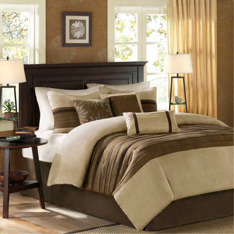 Ensemble d'édredon 7 pièces, Full/Double Comforter + 6 Additional Pieces, Patchwork naturel