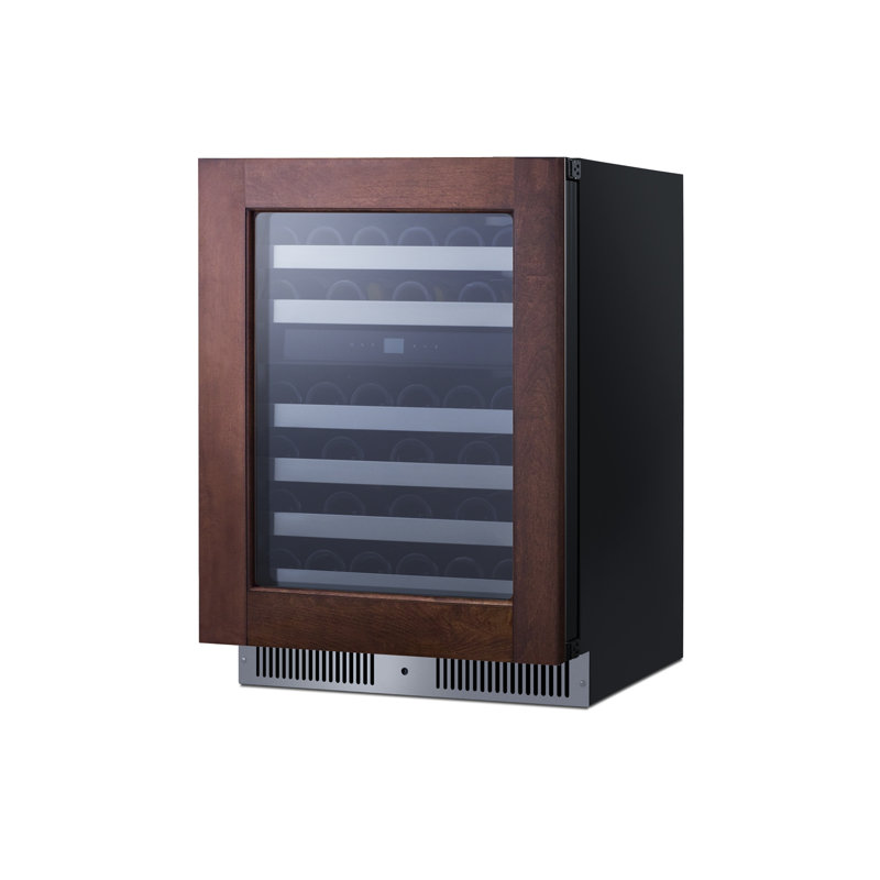 Summit Appliance  24" Dual Zone Built-In Panel Ready Wine Cellar (Panel Not Included), Right Handed
