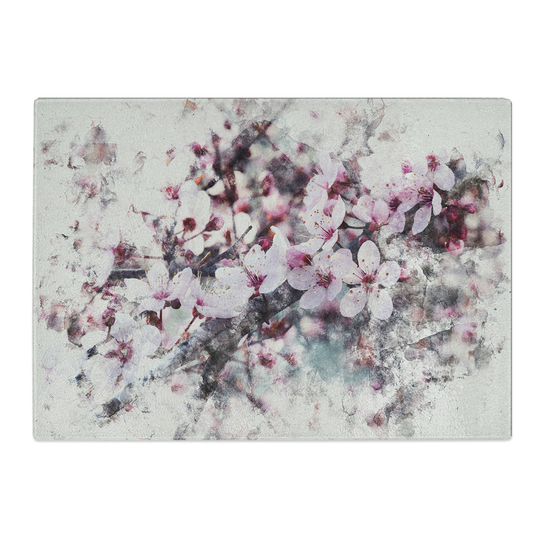 Cherry Blossom Flowers Vol.8 Watercolour Chopping Board