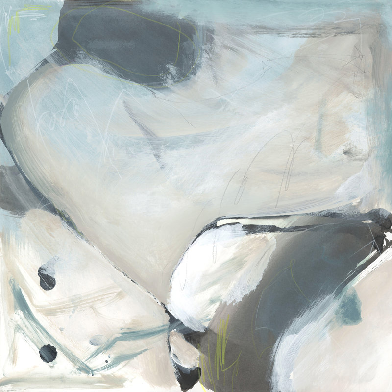 «Flow of Wind VI» par Bella Lane - peinture sur toile tendue, H 40 po x l 40 po x P 1,5 po, Image au gel brossé