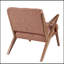 Chaise longue capitonnée en polyester à 4 pieds-691745344