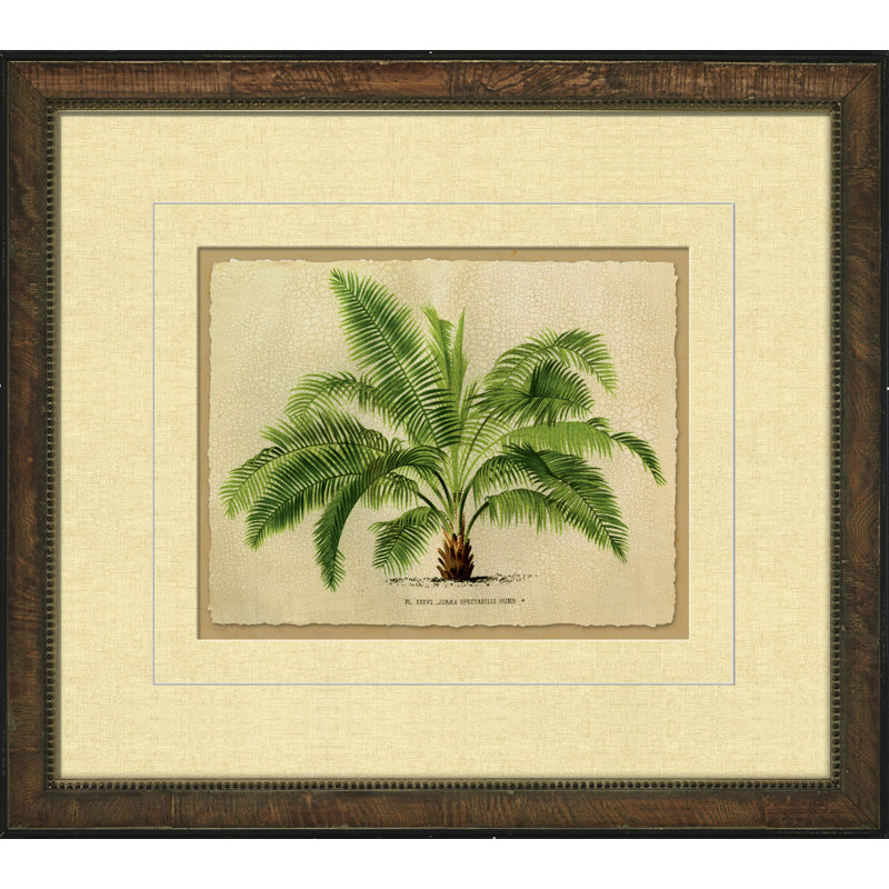 Small Crackled Horizontal Palm II Painting