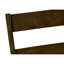 De 2 élégantes chaises de salle à manger, hauteur 37,5 po, siège rembourré brun, structure en bois massif, conception transitionnelle pour 2 chaises, 37 po de hauteur, fabrication, pièce