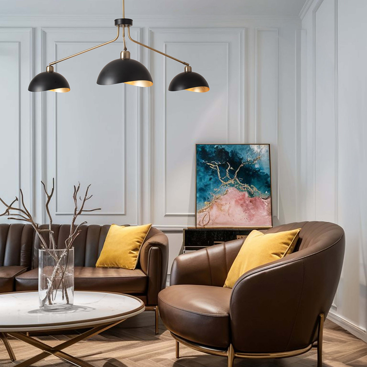 Dimmable 3-Light Pendant