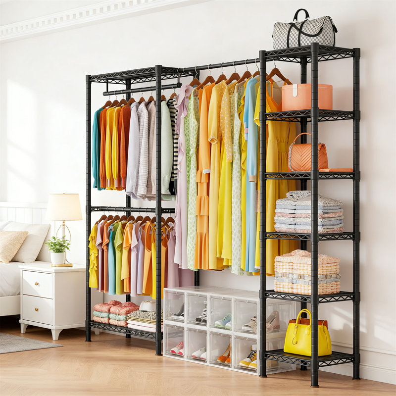 183cm Clothing Rack, Black