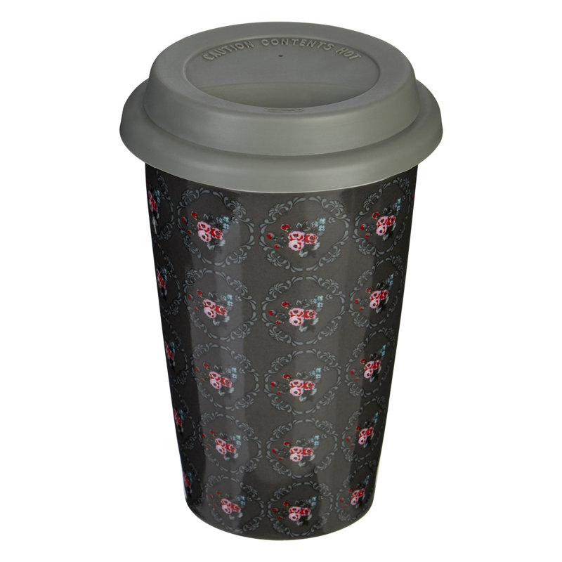 Marlow Home Co. Zayne 330ml Double Wall Insulated Porcelain China Travel Mug