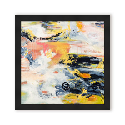 Corners of My Mind Framed Acrylic Painting Print by Patricia Schwimmer
