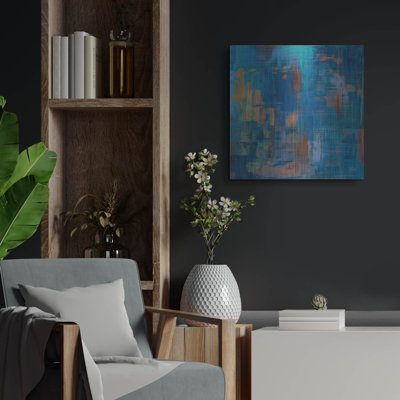 «Northern Lights» par Melissa Averinos, art mural en métal, 12 po x 12 po
