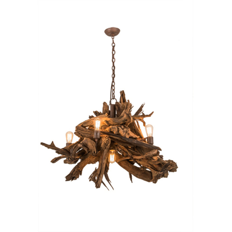 Driftwood 6 - Light Chandelier
