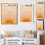 Soleil, art mural sur toile, impression graphique minimaliste orange - Orange Sun Print III-116161347-59724862-59706911