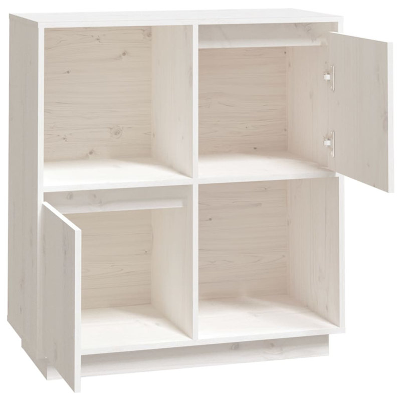 Polston 74cm Solid Wood Sideboard, White