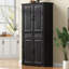 Garde-manger autoportant avec 3 organisateurs d'armoire coulissants, 6 tablettes de porte et 2 tiroirs-129888949
