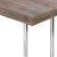Table d'appoint en forme de C en métal et stratifié pour les collations, le salon, la chambre à coucher-442900357-446388378