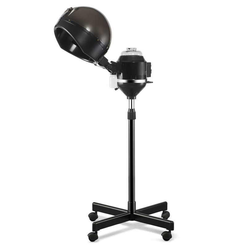Capot de coiffeur professionnel en plastique noir