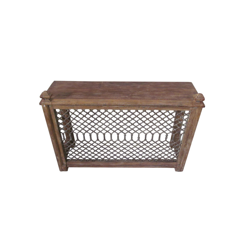Console en bois massif, 49 x 16 x 34