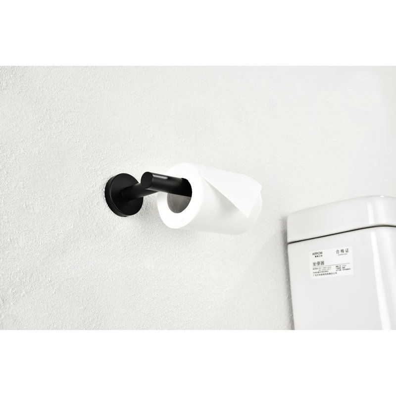 2 porte-papier hygiénique noir mat - Distributeur de papier hygiénique mural rouille en acier inoxydable Sus304