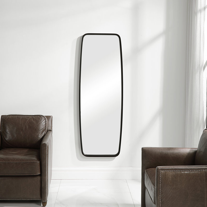 Miroir d'appoint Belle Darrius, 60 po x 21 po, Noir