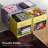 Sorbus 11" Storage Bin with Clear Window and Handles – 1-Piece Foldable Fabric Organizers, Pastel Yellow-115749182