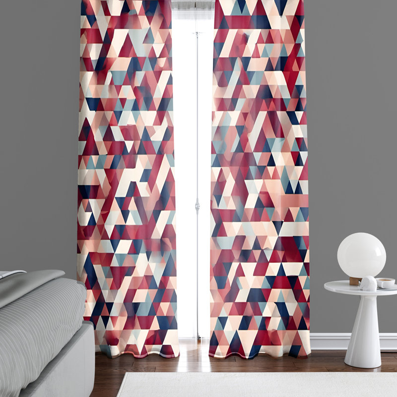 Semi Sheer Curtain Pair, 40" W x 82" L