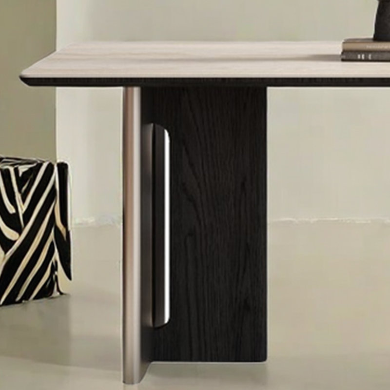 Wenola rock slab rectangular dining table, 29.5”H x 55.1”L x 31.4”W
