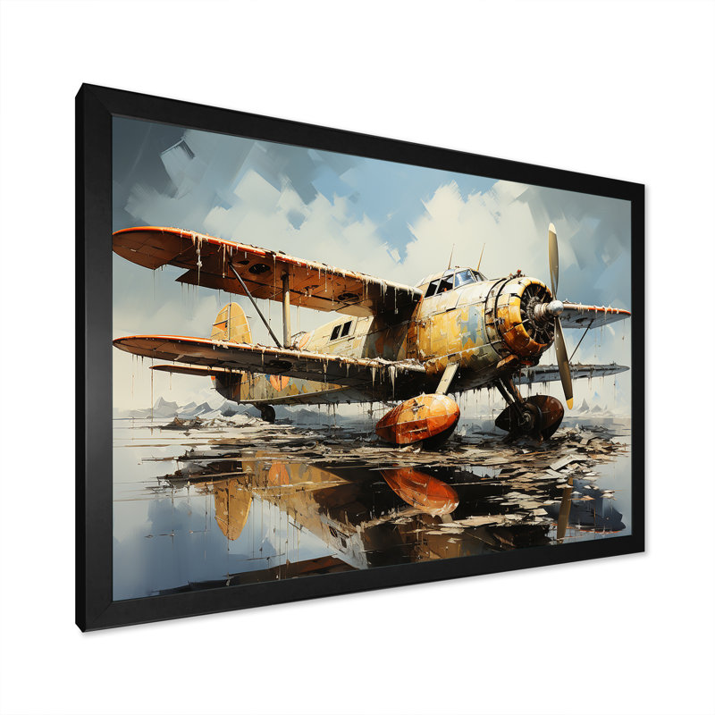 Reproduction d'art sur toile, Cadre photo noir simple, H 34 po x l 44 po x P 1,5 po