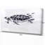 Monogramme de tortue noire - reproduction sur toile tendue-29491462