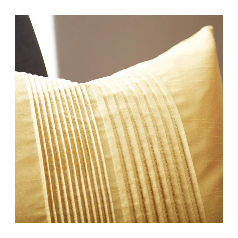 Daquaries Pleated Square Throw Pillow, 18" x 18", Navy, Polyester