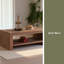 Table basse rectangulaire avec salon, grande table basse rustique à 2 niveaux avec tablette de rangement, bureau et appartement