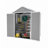 Campcraft 6*5ft resin storage shed, high quality pp material, strong structure, waterproof, rust and UV proof, large storage space, 12mm thick pp board, HD window lighting